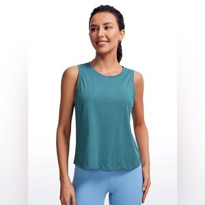 Pima Cotton Crop Tank Round Neck